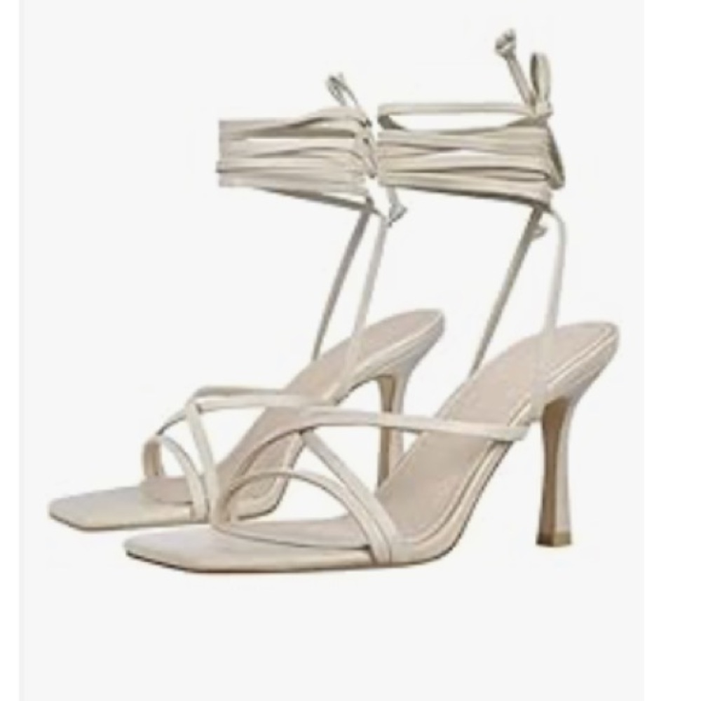 Strappy Lace High Heel Sandal